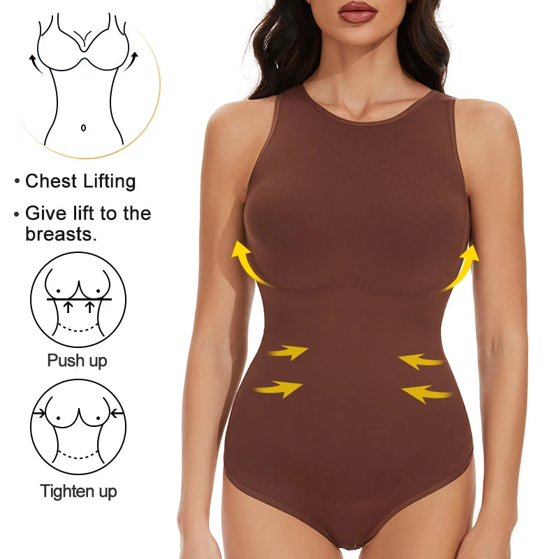 Sleeveless Scoop Neck Tank Body Shaper